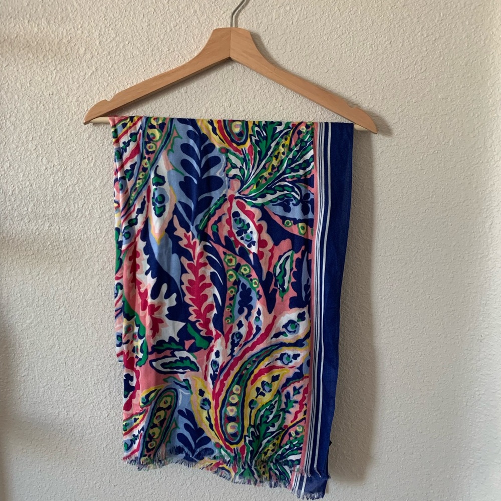 Talbots Multicolor Paisley Scarf